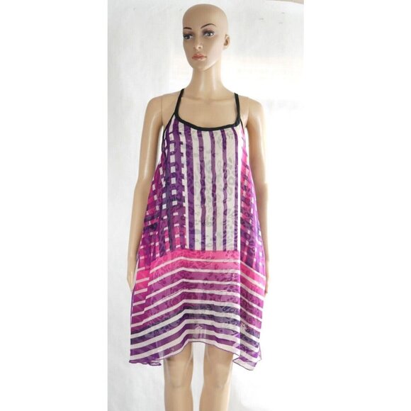 Vans Womens Reversible Semi Sheer Sleeveless Tunic Top Womens Medium - Picture 3 of 12